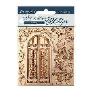 Stamperia Decorative Chips - Queen Alice - Scrap Of Your Life 