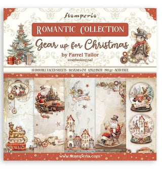 Stamperia - Double-Sided Paper Pad 12"X12" - Gear Up For Christmas - Scrap Of Your Life 