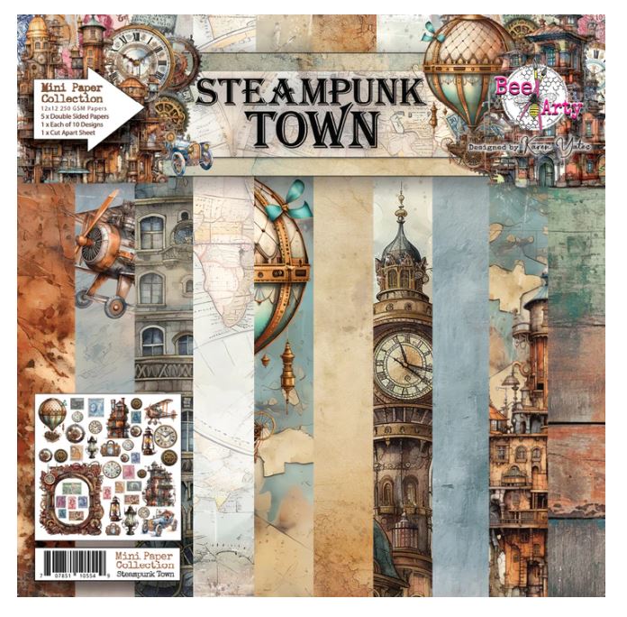 Bee Arty Steampunk Town - Mini Collection Paper Pack