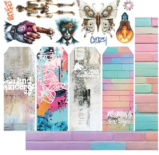 Uniquely Creative - Steampunk Safari 12x12 Paper Cyberpunk - Scrap Of Your Life 