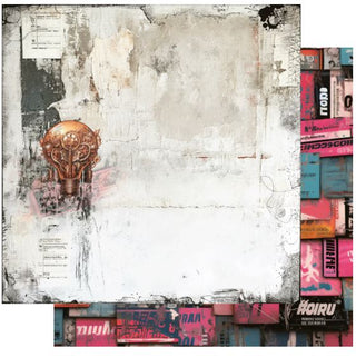 Uniquely Creative - Steampunk Graffiti 12x12 Paper Gritty - Scrap Of Your Life 