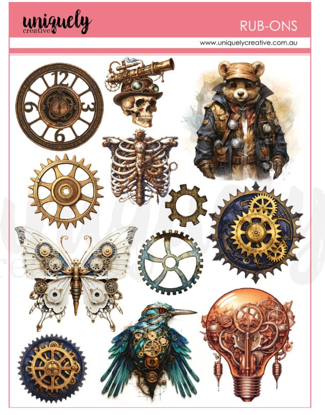 Uniquely Creative Steampunk Graffiti Rub Ons