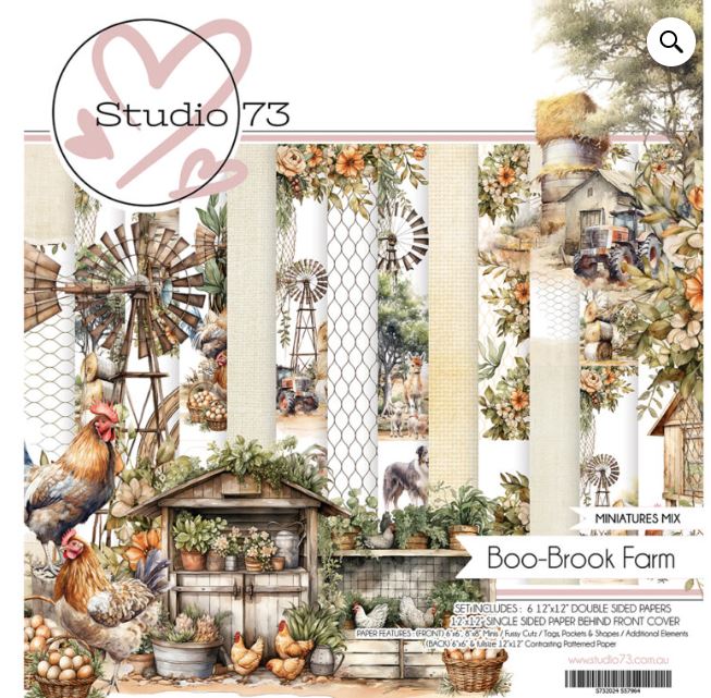 Studio 73 Boo-Brook Farm 12 x 12 Miniature Mixion - Scrap Of Your Life 