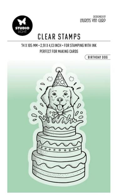 Studio Light Clear Stamp By Laurens Van Gurp Nr. 410, Birthday Dog