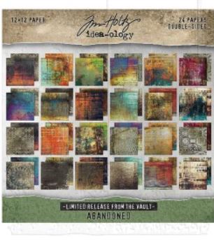 Ranger Ink - Tim Holtz - Abandoned 8 x 8 Paper Pad - Scrap Of Your Life 