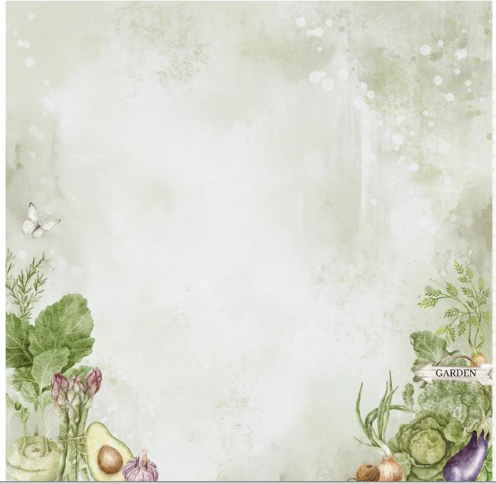 Uniquely Creative - Garden Path  - Veggie Path 12" x 12" Paper - Scrap Of Your Life 