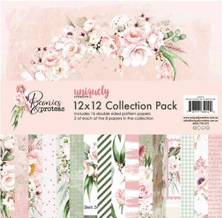 Uniquely Creative - Peonies & Proteas 12 x 12 Collection Pack - Scrap Of Your Life 