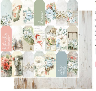 Uniquely Creative - Vintage Chronicles 12x12 Paper - Timeless Tags - Scrap Of Your Life 
