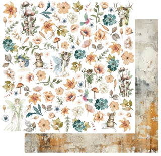 Uniquely Creative - Enchanted Forest 12x12 Paper - Fussy Cuts - Scrap Of Your Life 