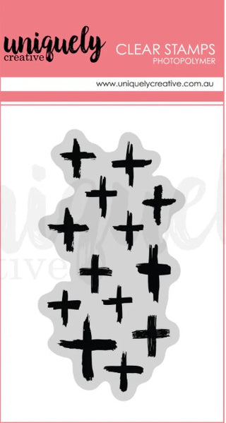 Uniquely Creative -Random Crosses Photopolymer Stamp - Scrap Of Your Life 