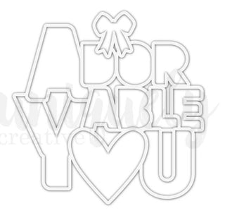 Uniquely Creative Adorable Overlay Diecut Paper - Scrap Of Your Life 