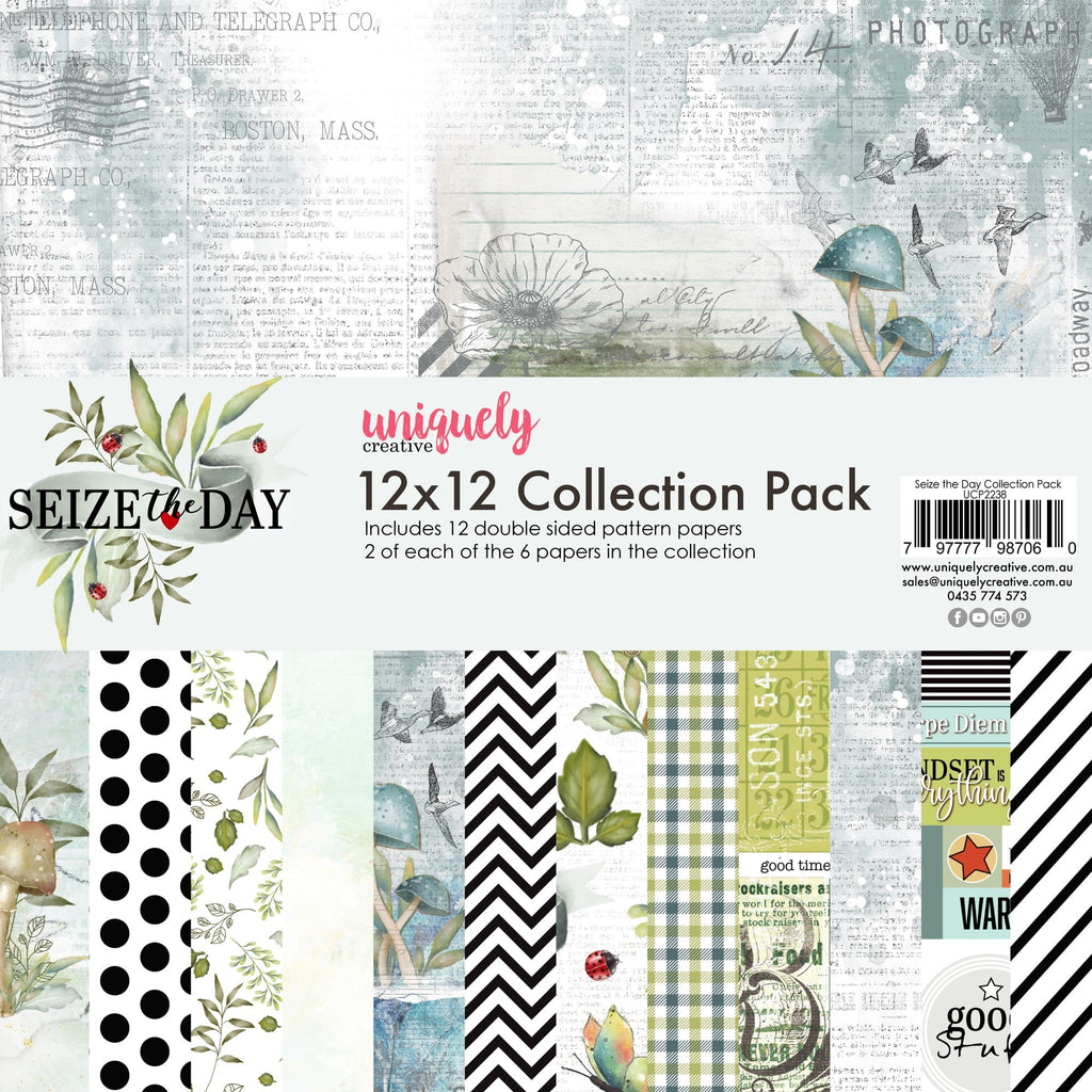 Uniquely Creative - Seize the Day - Collection Pack 12 x 12 - Scrap Of Your Life 