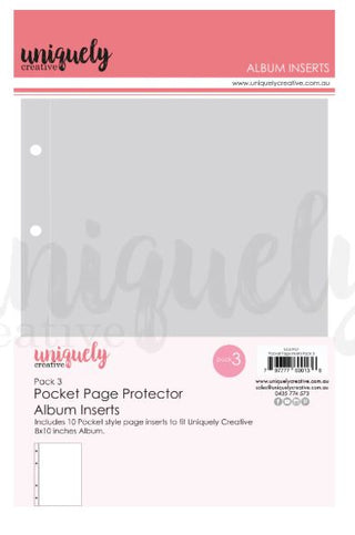 Uniquely Creative - Pocket Page Protector Album Inserts Pack 3 - Scrap Of Your Life 