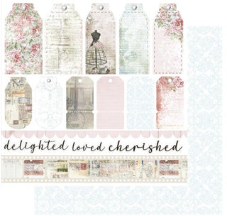 Uniquely Creative - Summer Sonata Delighted Tags & Titles 12x12 Paper