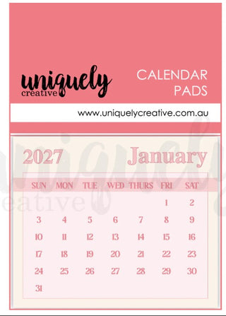 Uniquely Creative 2027 Calendar Pads