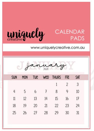 Uniquely Creative Calender Pad 2026 - Scrap Of Your Life 