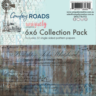 Uniquely Creative Country Roads 6x6 Collection Pack - Scrap Of Your Life 