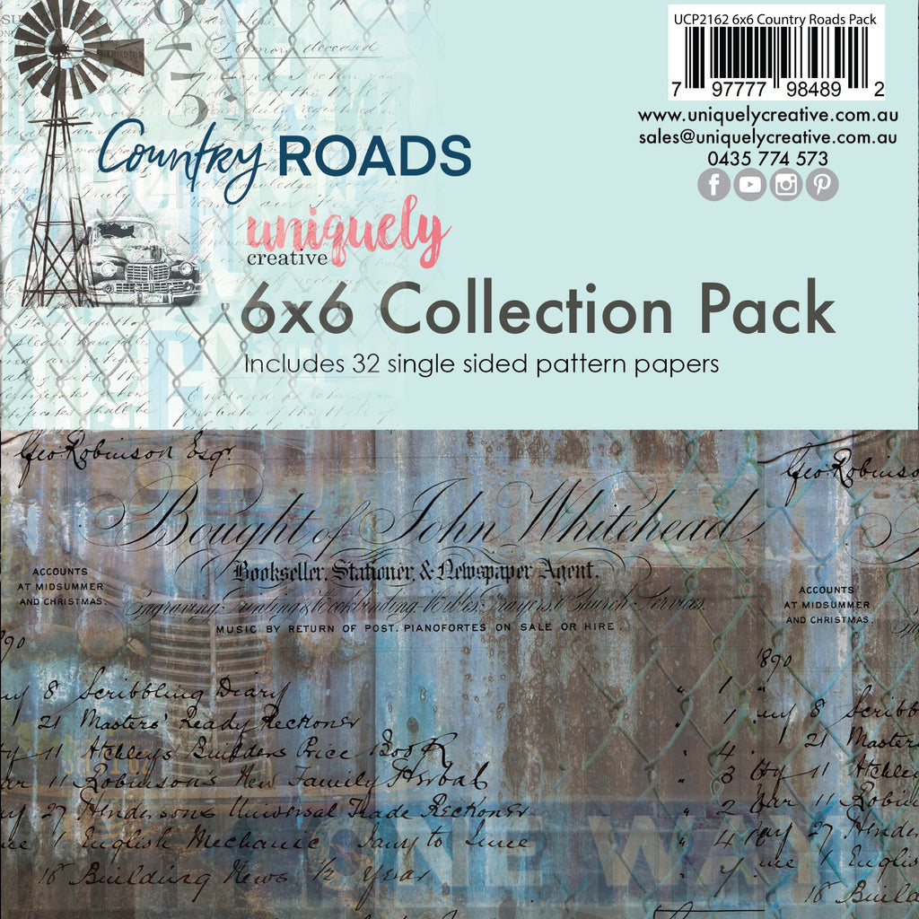 Uniquely Creative - Country Road - Paper Pad 6" x 6" - Scrap Of Your Life 