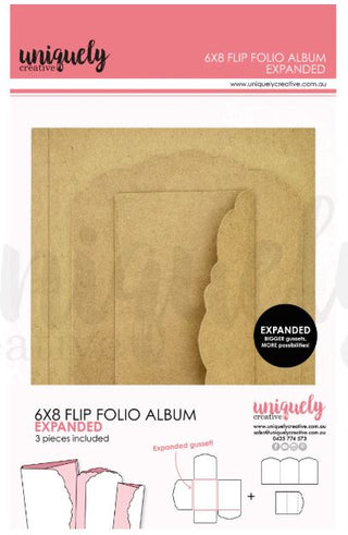 Uniquely Creative - Flip Folio Album - Kraft Expanded - Scrap Of Your Life 