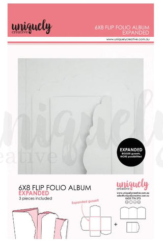 Uniquely Creative - Flip Folio Album - White Expanded - Scrap Of Your Life 