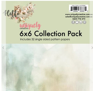 Uniquely Creative Hello Darling 6x6 Collection Pack - Scrap Of Your Life 