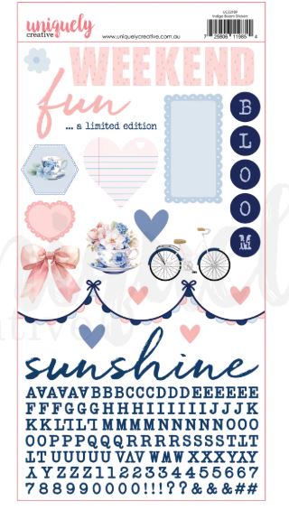 Uniquely Creative Indigo Blue Stickers - Scrap Of Your Life 