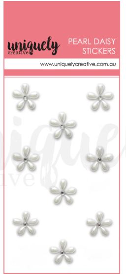 Uniquely Creative Pearl Daisy Stickers Pearl - Scrap Of Your Life 