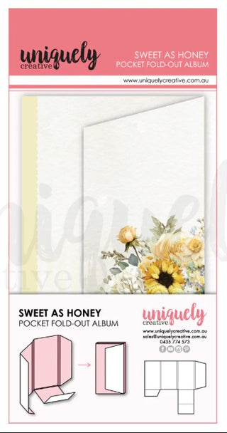 Uniquely Creative Sweet as Honey Pocket Fold-Out Album