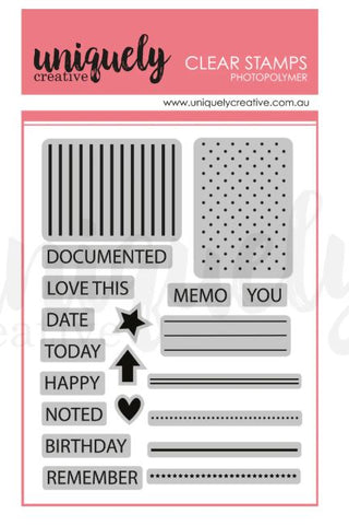 Uniquely Creative Essential Ephemera Photopolymer Stamp - Scrap Of Your Life 