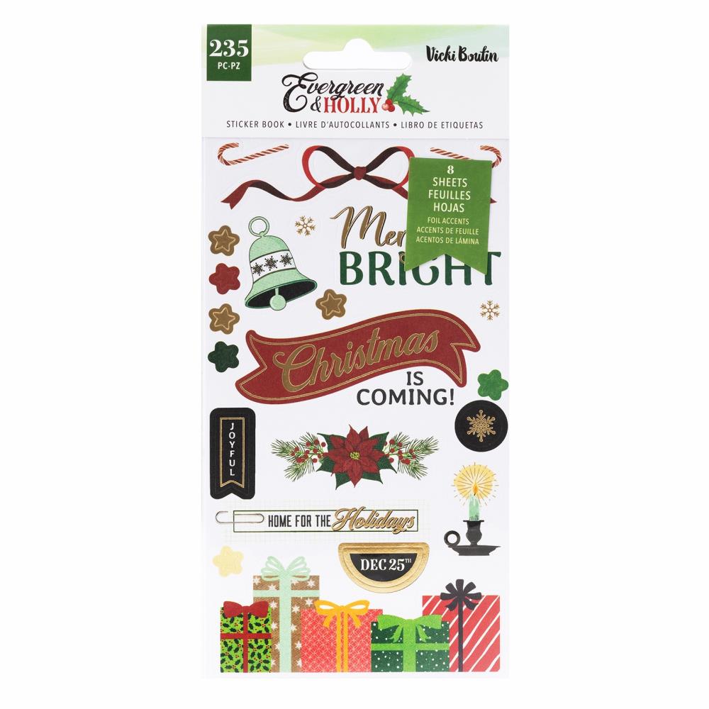 Vicki Boutin Evergreen and Holly Sticker Book