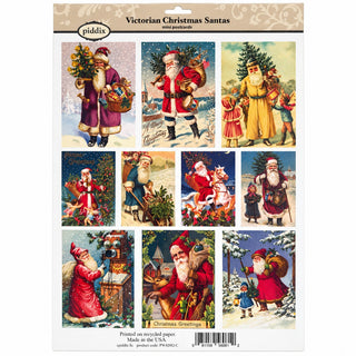 Piddix Postcards Christmas Santas