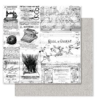 Paper Rose Vintage Backgrounds 12x12 Paper 10 B - Scrap Of Your Life 
