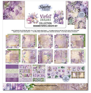 3 Quarter Designs - Violet Dreams 12 x 12 Collection Kit