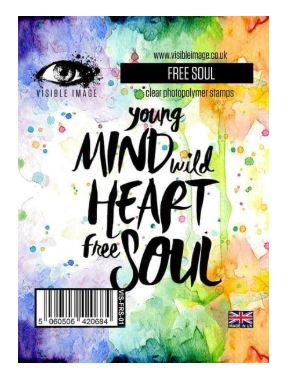 Visible Image Acrylic Stamp Free Soul - Scrap Of Your Life 