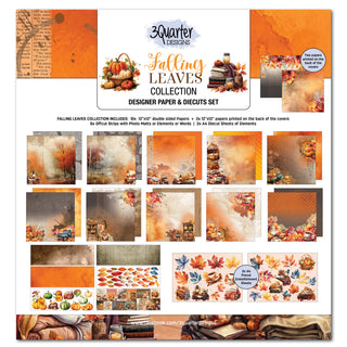 3 Quarter Designs - Falling Leaves Collection - 12 x 12 Collection - Scrap Of Your Life 