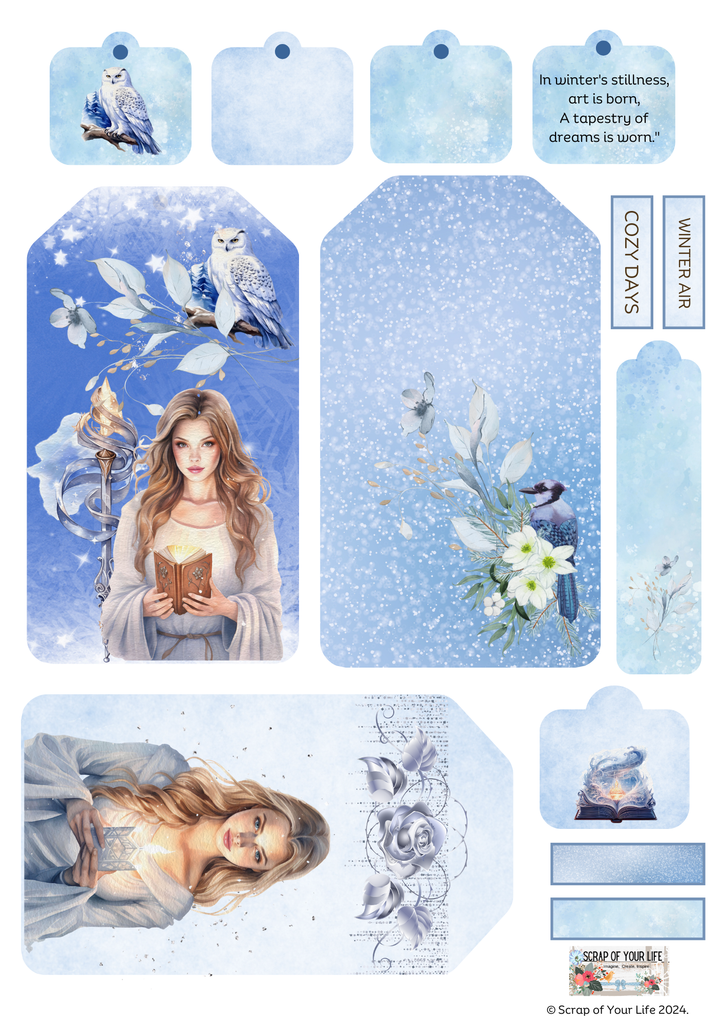 Printable - Fussy Cutting - Winter Magic - Scrap Of Your Life 