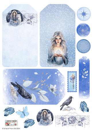 Printable - Fussy Cutting - Winter Magic - Scrap Of Your Life 