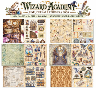 Ciao Bella Wizard Academy - Junk Journal & Ephemera Book A4 32/Pkg