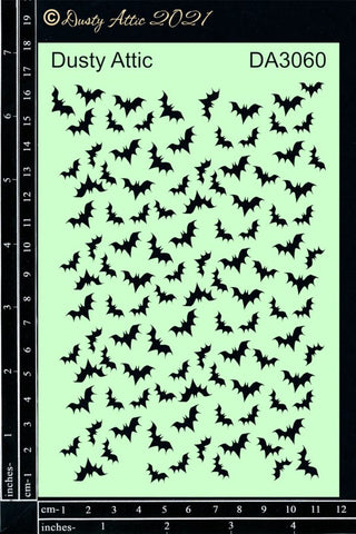 Dusty Attic Stencil - Bats - Scrap Of Your Life 