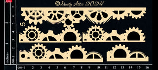 Dusty Attic - Raw Chipboard - Cog Border #5 - Scrap Of Your Life 