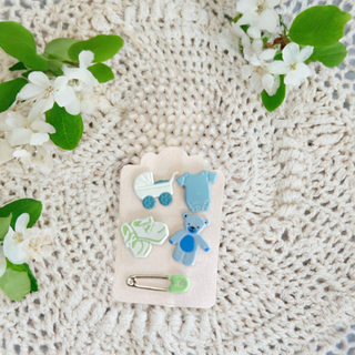 Baby Boy Brads Set 4 - Scrap Of Your Life 