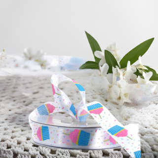 Barama Ribbon - Cupcake Party - White - Scrap Of Your Life 