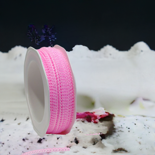 Barama Ribbon - Picot Edge Trim - Pink - Scrap Of Your Life 