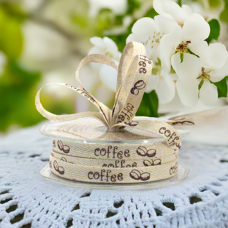 Barama Ribbon - Cotton Tape with Coffe - Natural and Brown - Scrap Of Your Life 