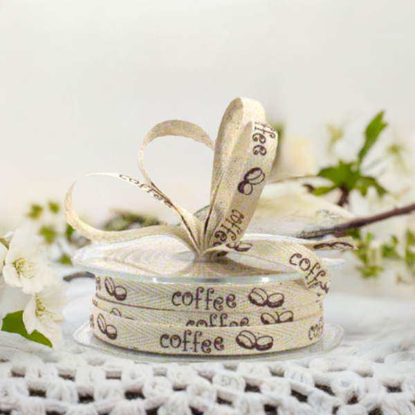 Barama Ribbon - Cotton Tape with Coffe - Natural and Brown - Scrap Of Your Life 