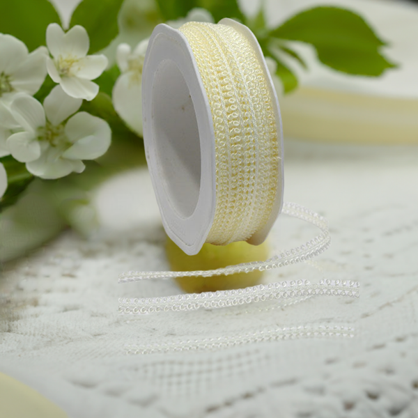 Barama Ribbon - Picot Edge Trim - Ivory - Scrap Of Your Life 