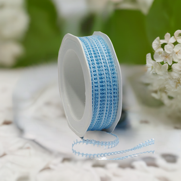 Barama Ribbon - Picot Edge Trim - Pale Blue - Scrap Of Your Life 