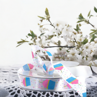 Barama Ribbon - Cupcake Party - White - Scrap Of Your Life 