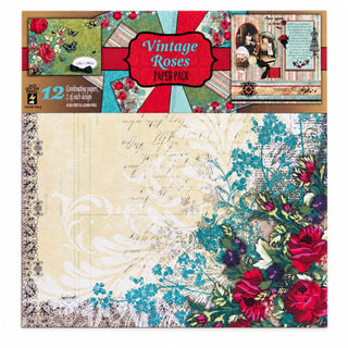Hot Off The Press Paper Vintage Roses Paper Pack