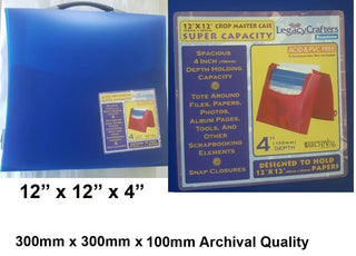 Beautone  Legacy Crafters Carry Storage Case with Handle Blue Purple - Scrap Of Your Life 